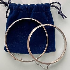 Sterling silver bangle bracelets